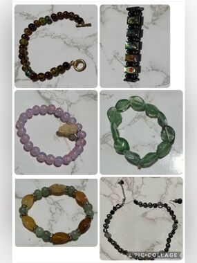 Jewelry Bracelet Lot Bundle – 6 Unique Fashion & Beaded Bracelets